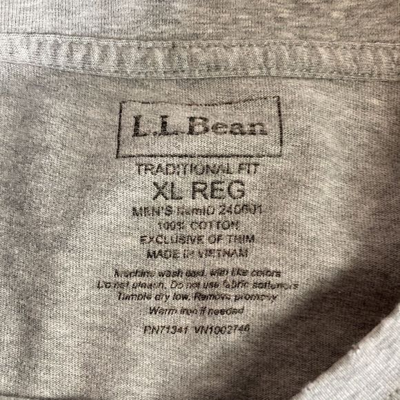 Bundle of 2 Mens L.L. Bean Long Sleeve T Shirts Blue & Gray - Picture 7 of 14